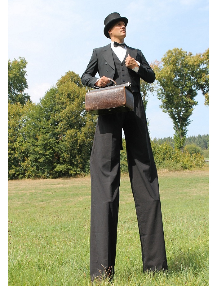 Stelzen Frack schwarz